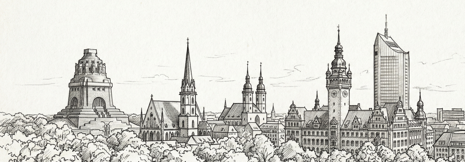 Leipzig Skyline